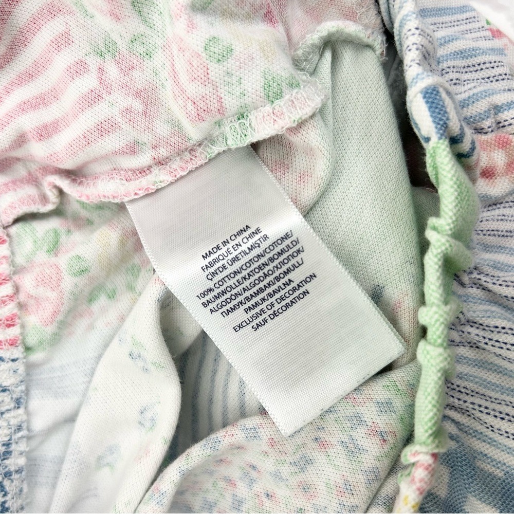 Polo Ralph Lauren Girls Shorts Pony Logo Patchwork Floral Stripe Gingham Size L - Picture 5 of 6
